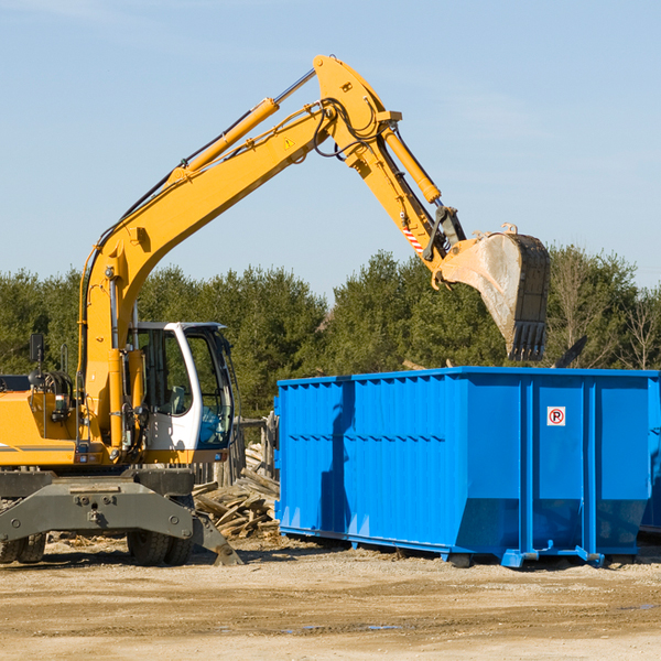 what are the rental fees for a residential dumpster in Wolf Creek